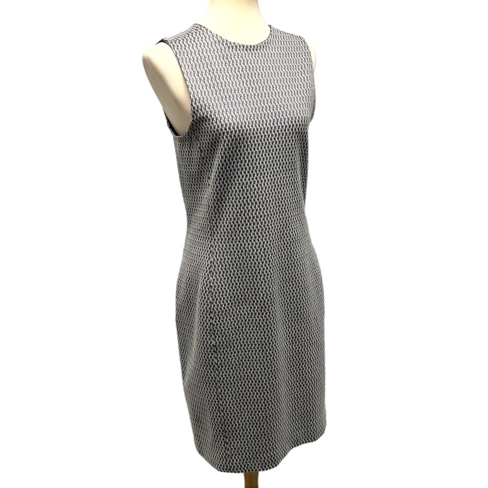Theory Gray Print Professional Career A-Line Dress Size 10 - Picture 7 of 10